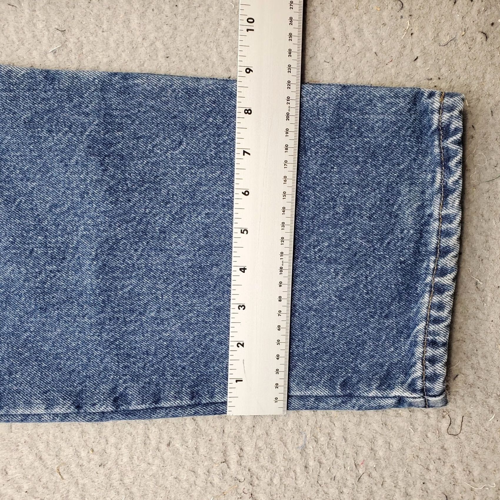 Vintage L.L. Bean Jeans Mens 38x30 Blue Denim Flannel Lined Classic Fit Straight Leg Jeans Mens Size 38 Blue Denim 5-Pocket Design Size US 38 / EU 54 - 5 Thumbnail
