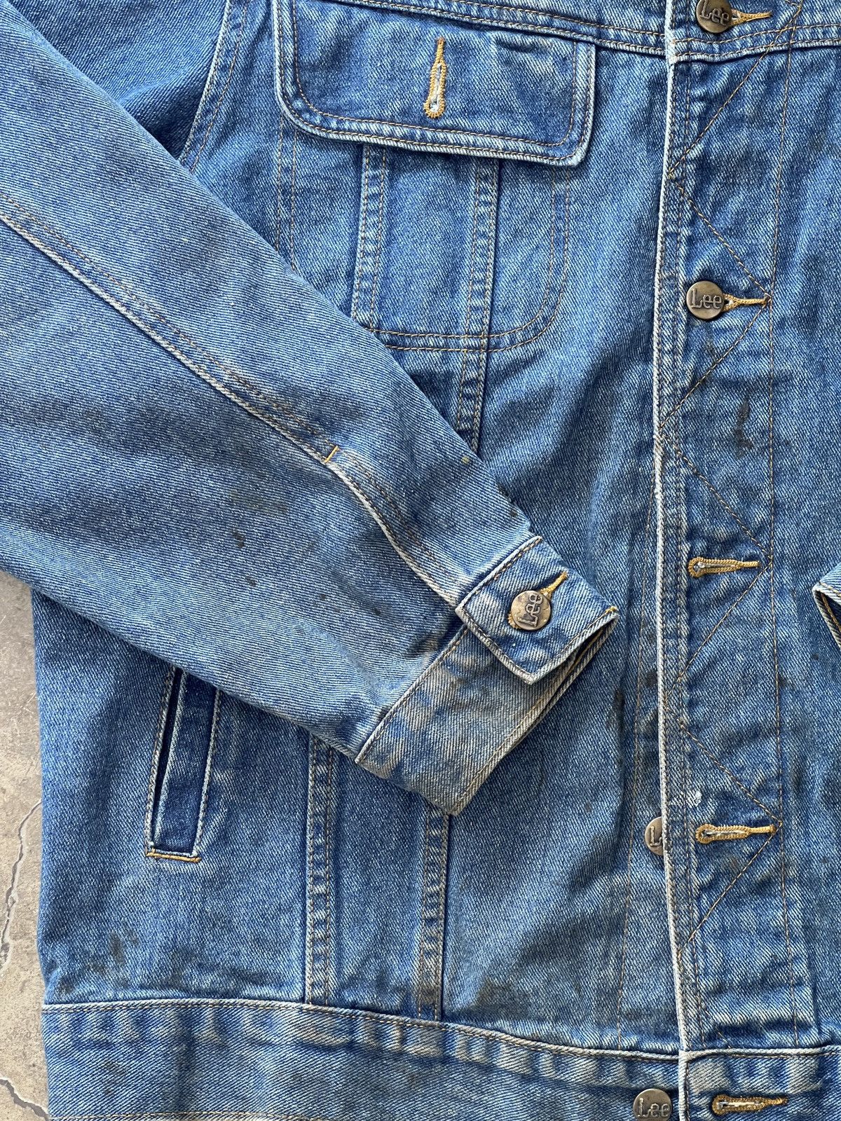Vintage Vintage Tractor Service Denim Lee Jacket Large Size US L / EU 52-54 / 3 - 5 Thumbnail