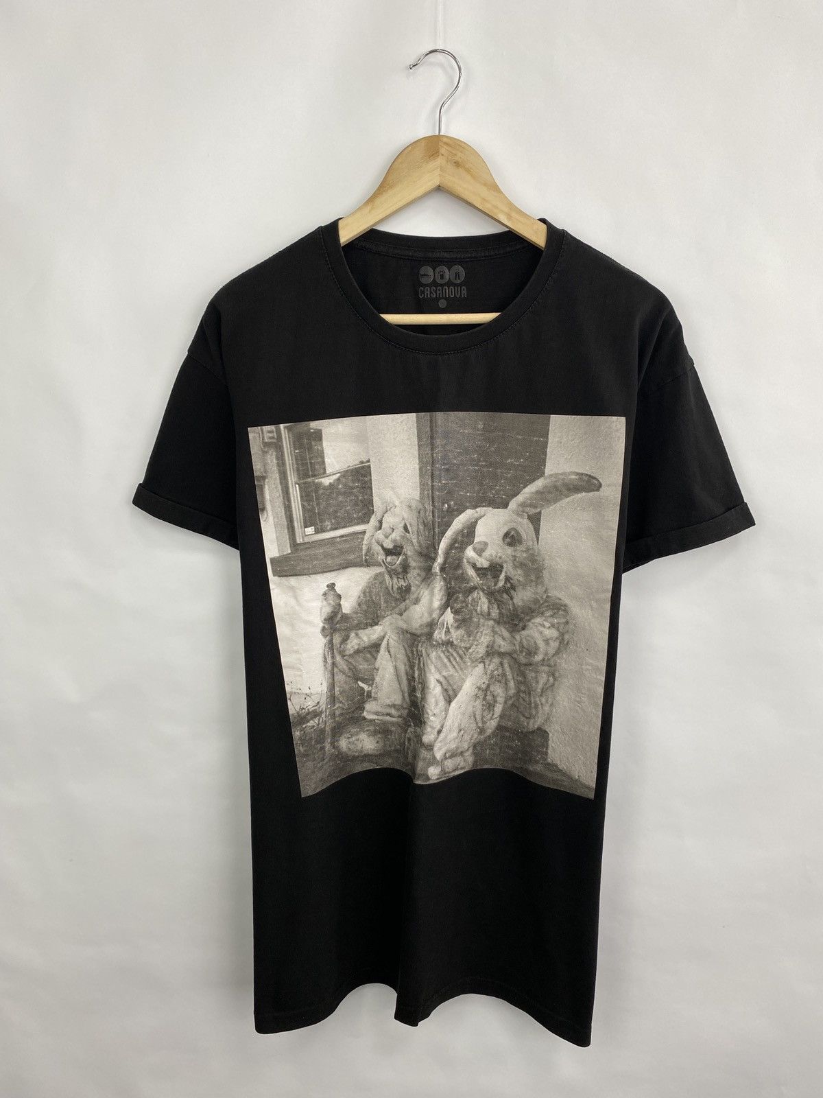 4GSELLER 💀 Rabbit The Killer Horror Black Metal T-Shirt Rare Retro Size US XL / EU 56 / 4 - 3 Thumbnail