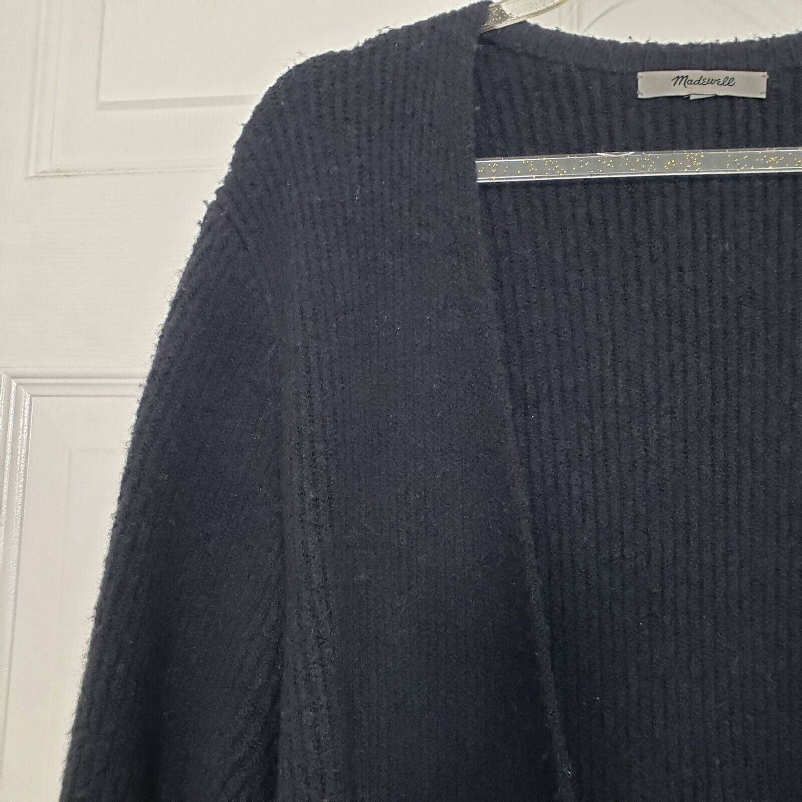 Madewell Madewell Ribbed Backstage Cardigan Womens Size Large Black Size L / US 10 / IT 46 - 2 Thumbnail
