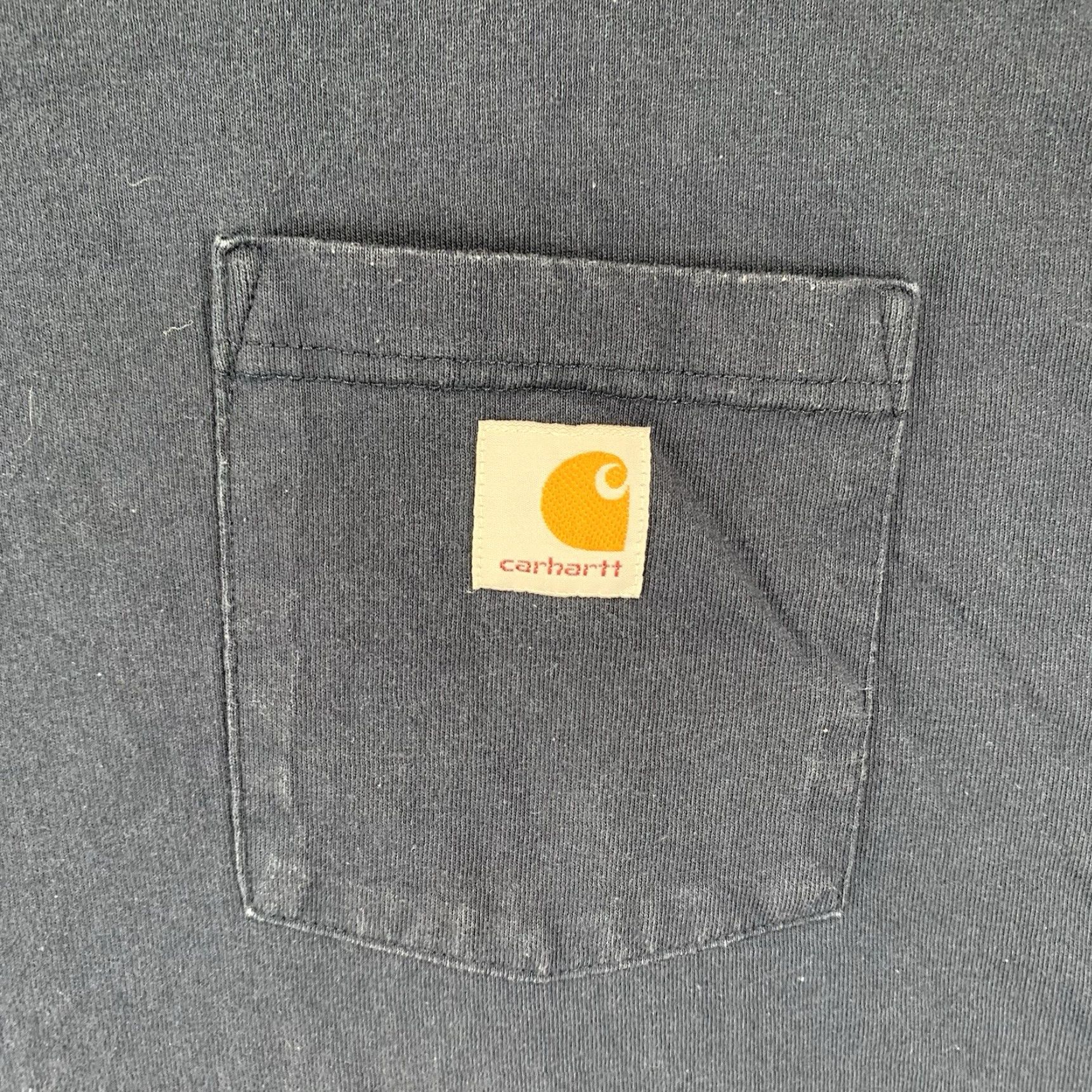 Carhartt VINTAGE Carhartt Mens Navy 2XLT TALL Short Sleeve T-Shirt Loose Fit All Cotton Size US XXL / EU 58 / 5 - 4 Thumbnail