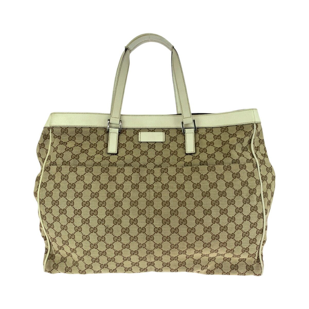 Gucci Gucci GG Canvas 153213 2Way Tote Bag Canvas Shoulder Bag 153213 in Beige, Women's