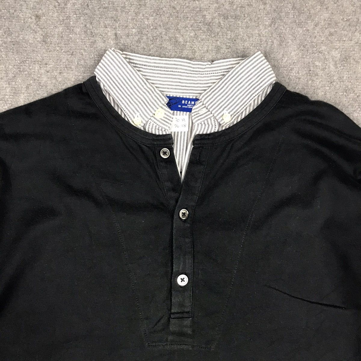 14th Addiction × Beams Plus BEAMS DOUBLE LAYER BLACK PUNK GOTHIC STYLE TSHIRT Size US M / EU 48-50 / 2 - 2 Thumbnail