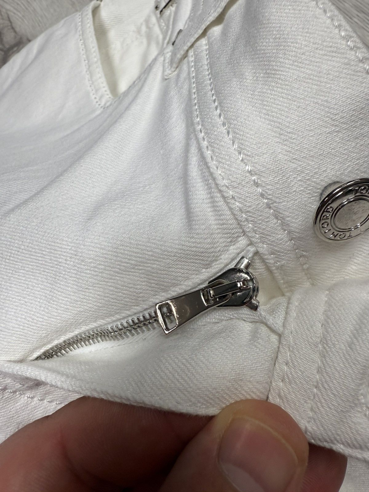 Tom Ford Tom Ford White Jeans Women’s Luxury Denim Pants Size 26 Size 26" / US 2 / IT 38 - 8 Thumbnail