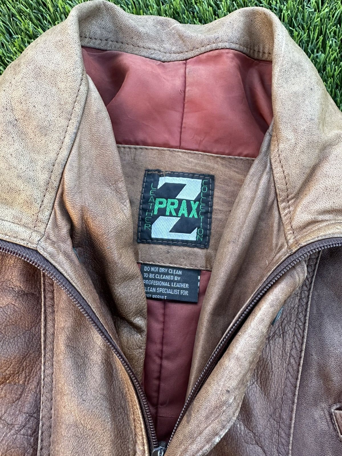 Designer × Vintage Vintage brown leather bomber jacket Size US M / EU 48-50 / 2 - 2 Thumbnail