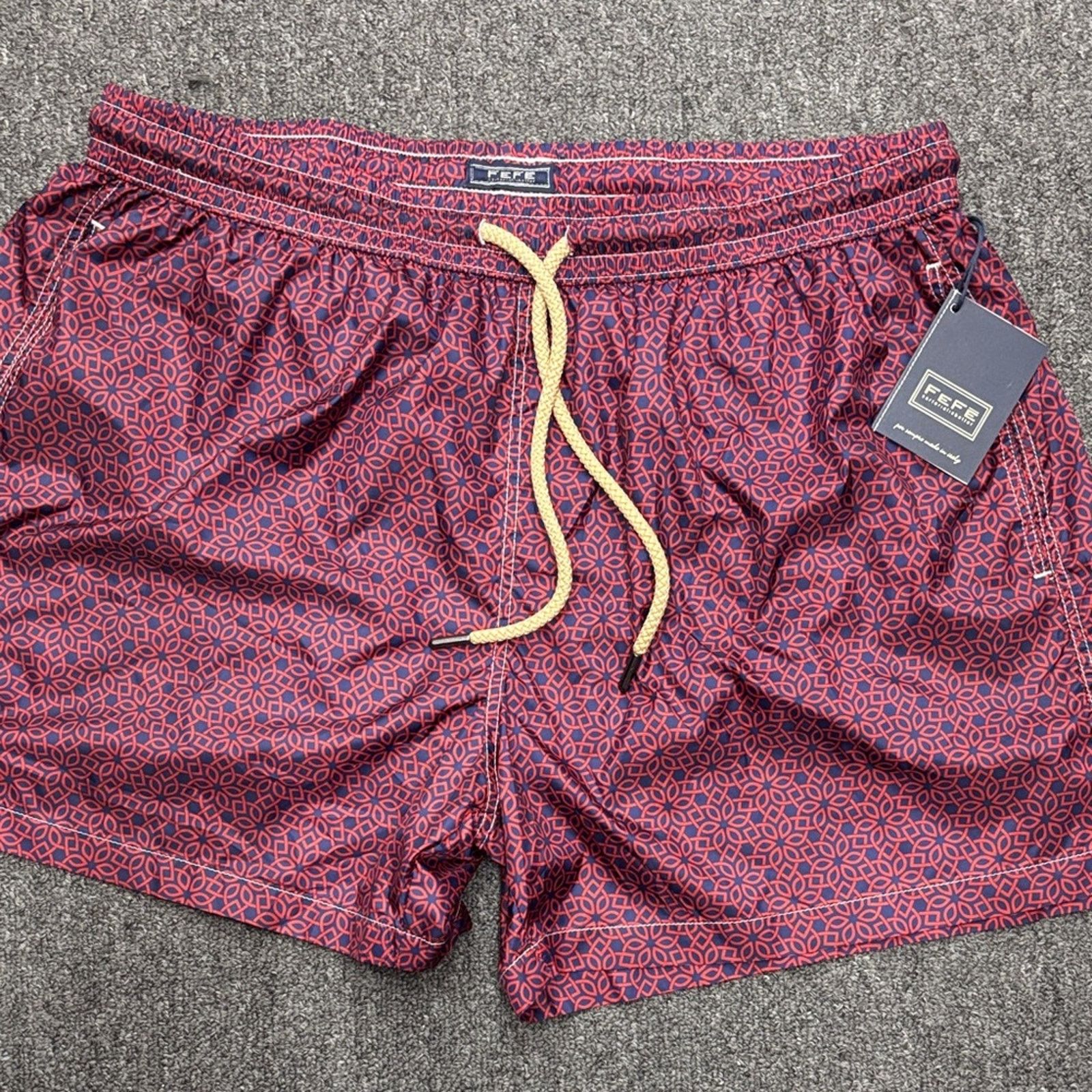 Other NWT Fefe Stylish BOSS Burgundy Swim Trunks for Men Size 3XL Size US 44 / EU 60 - 1 Thumbnail