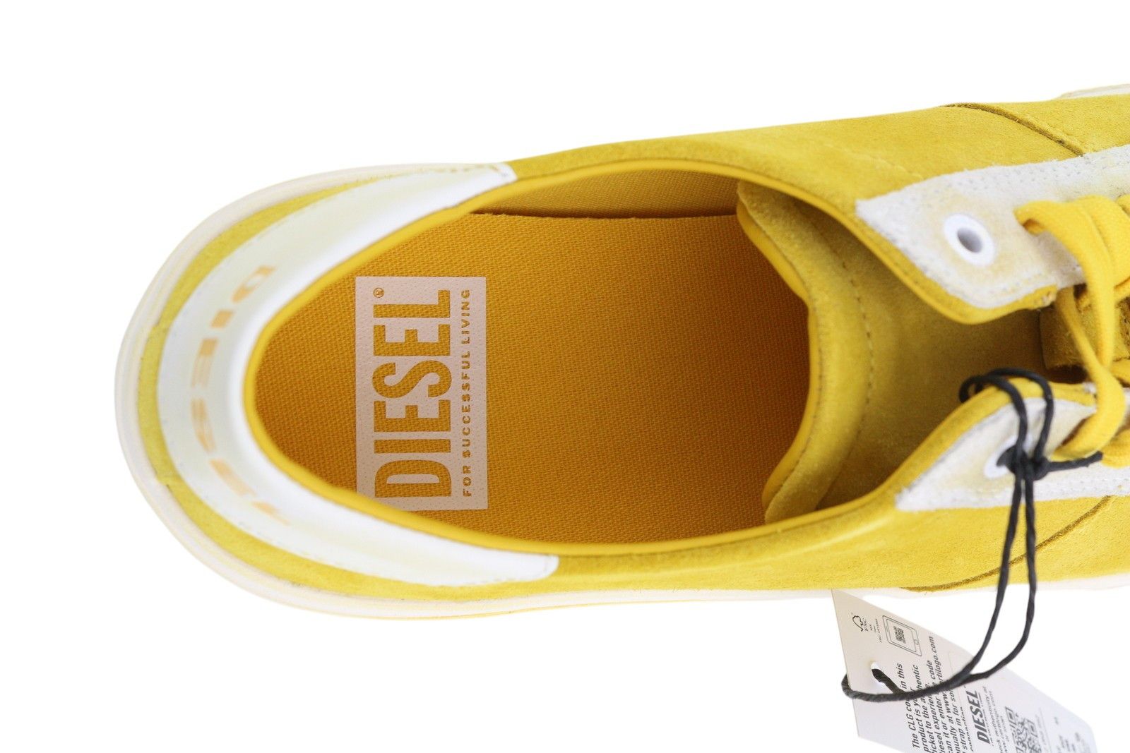 Diesel S-Mydori Lc Mens Sneakers EU44 Yellow Suede Leather 40953 Size US 11 / EU 44 - 10 Thumbnail