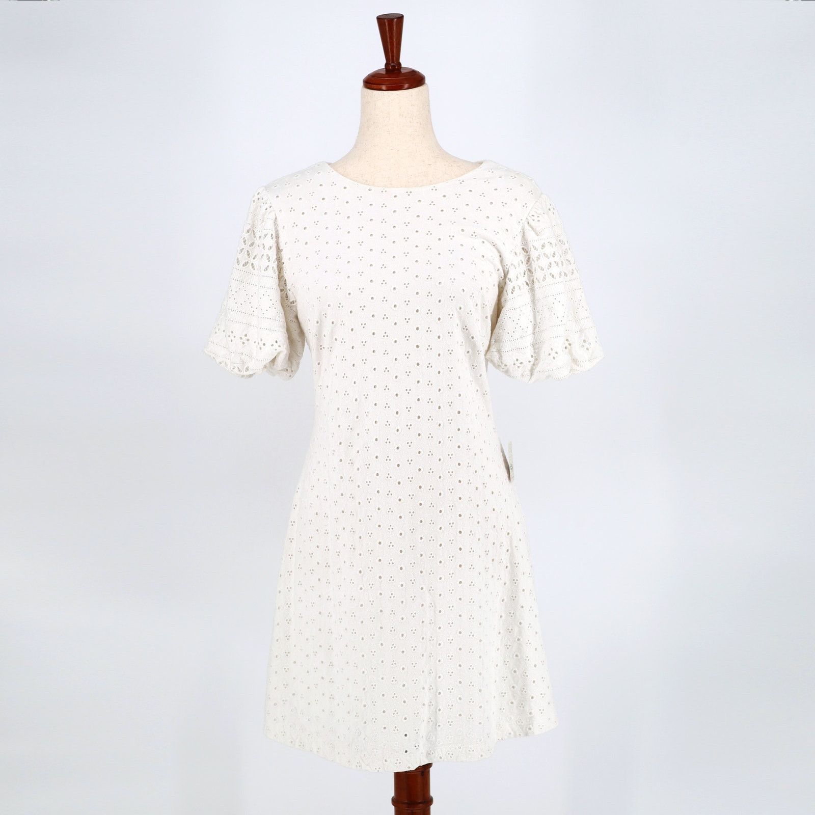 Free People Free People Women White Cut-Out A-line Mini Dress Size S Size S / US 4 / IT 40 - 3 Thumbnail