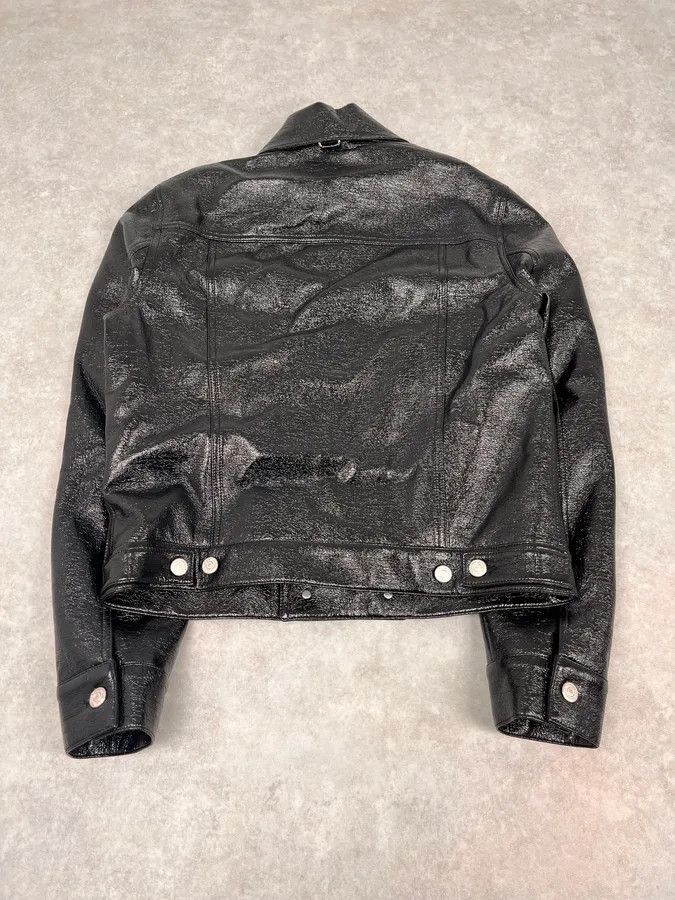 Courreges Courreges Black Vinyl Leather Trucker Jacket Size M / US 6-8 / IT 42-44 - 7 Thumbnail