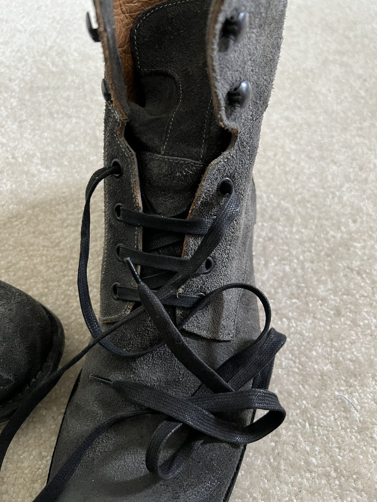 John Varvatos John Varvatos Grey Suede High Boots Size US 8 / EU 41 - 10 Thumbnail