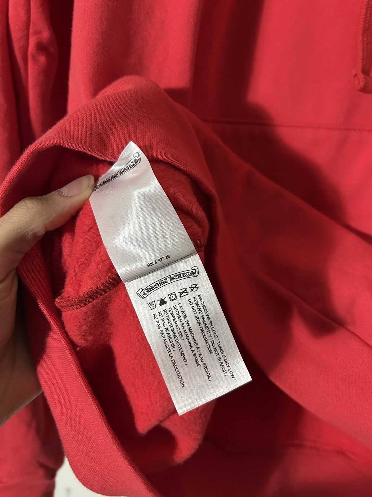 Chrome Hearts Chrome hearts hoodie red logo scroll Size US XL / EU 56 / 4 - 10 Thumbnail