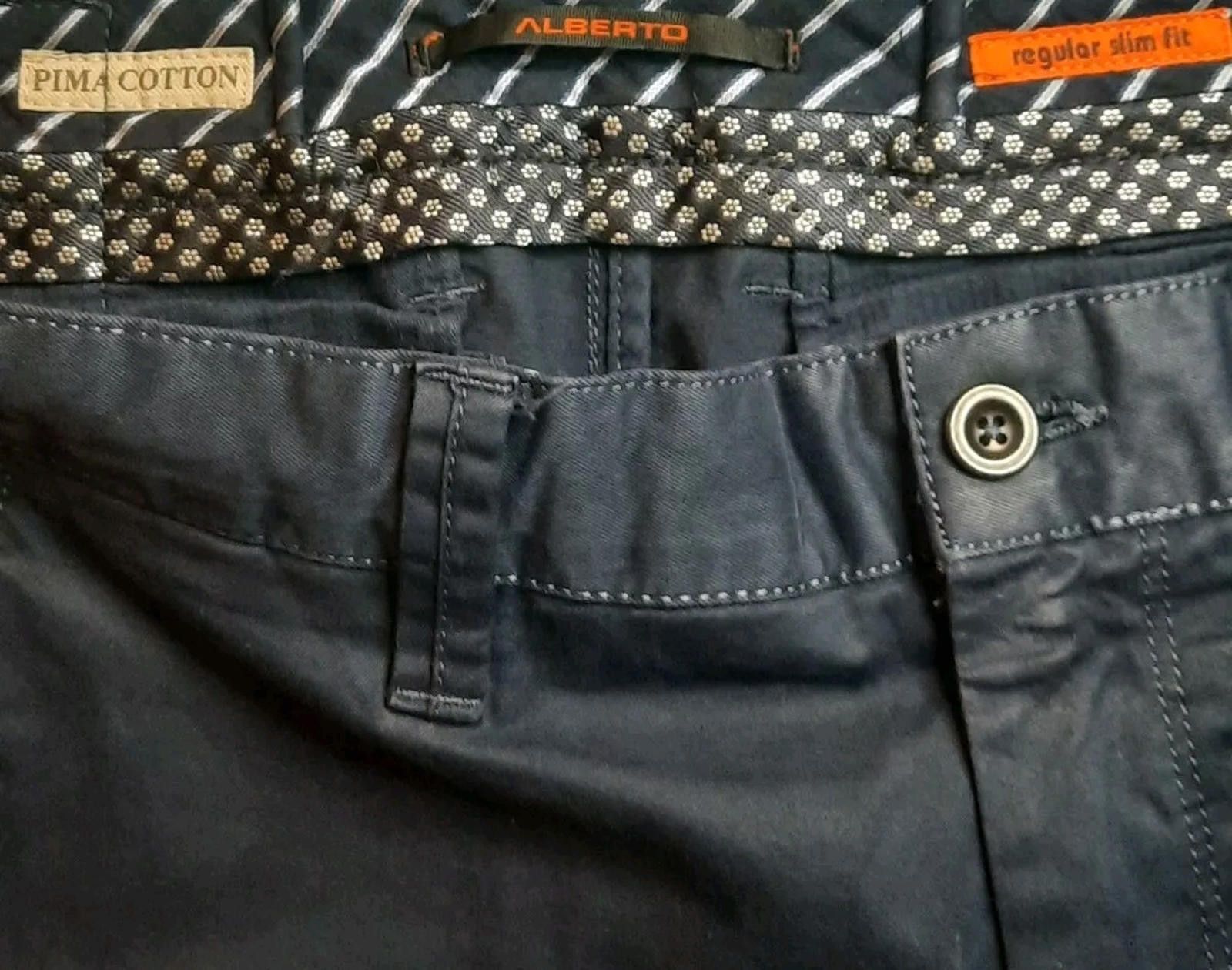 Alberto ALBERTO LOU 34x29 Regular Slim Fit Straight Pants Men's Size US 34 / EU 50 - 6 Thumbnail