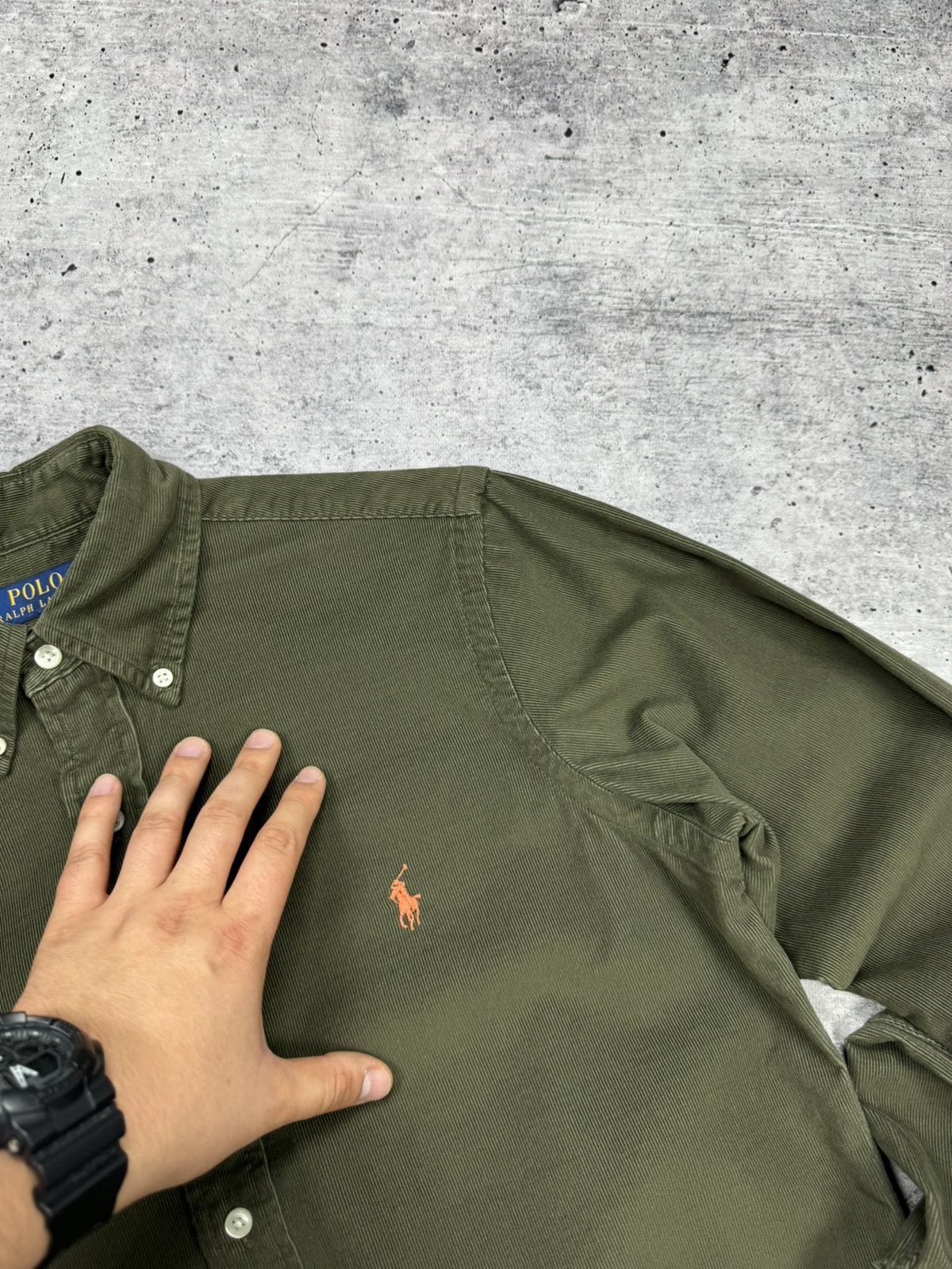 Designer × Polo Ralph Lauren Vintage Y2K Ralph Lauren Corduroy Flannel Shirt Travis Scott Size US S / EU 44-46 / 1 - 8 Thumbnail