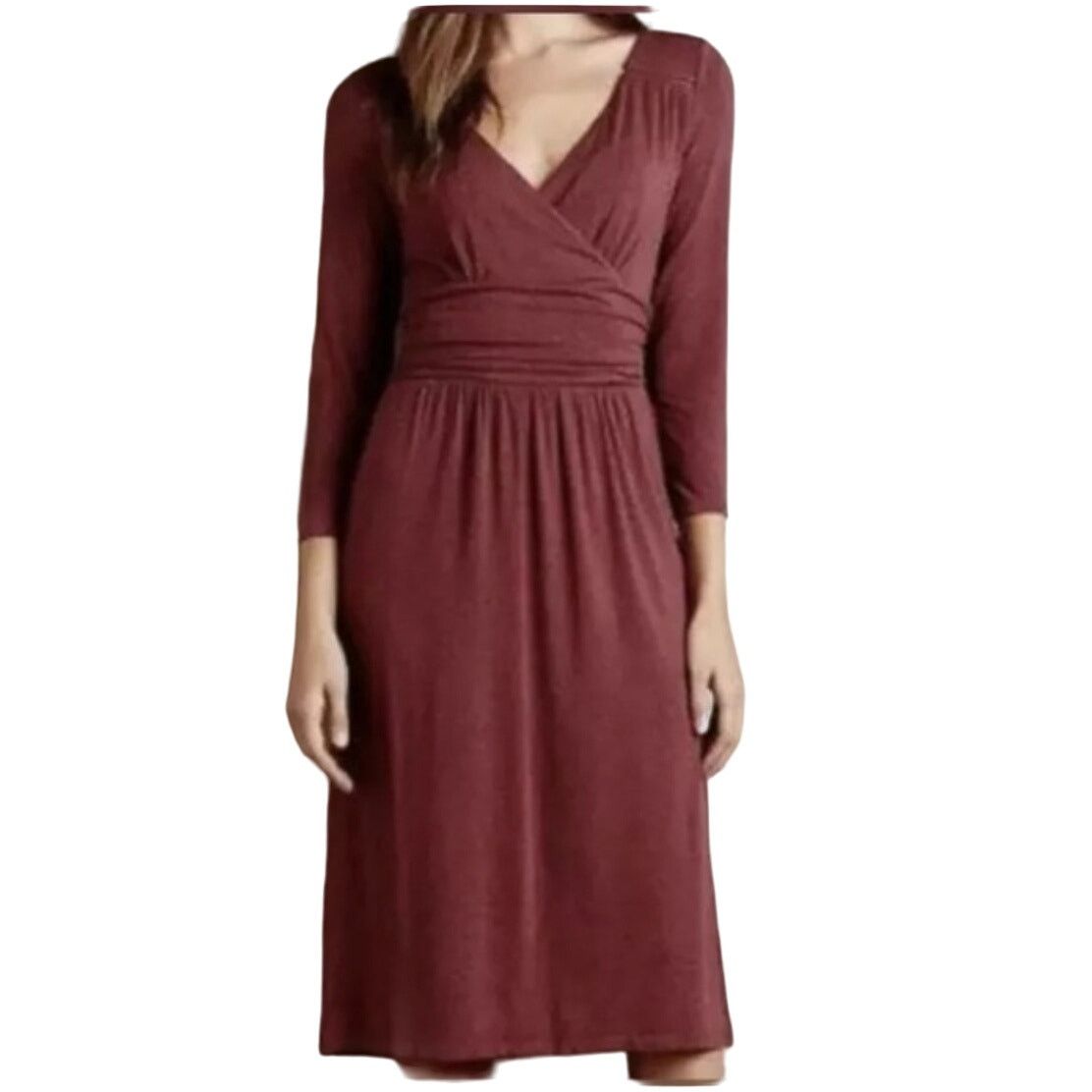 Anthropologie Anthropologie Maeve Women Purple Wrap Dress berry Size XS Size XS / US 0-2 / IT 36-38 - 1 Thumbnail