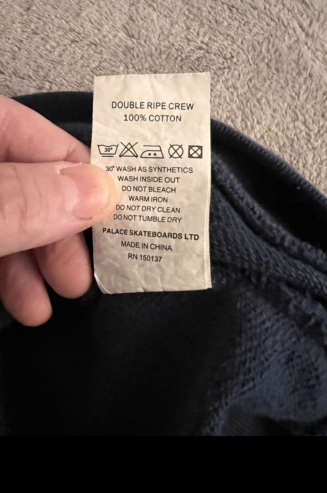 Palace Palace DOUBLE RIPE CREW NAVY - XL Size US XL / EU 56 / 4 - 6 Thumbnail