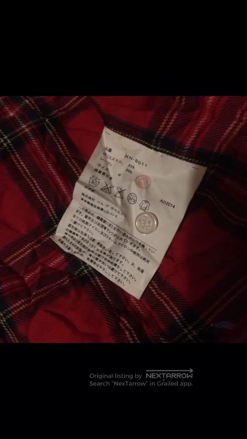 Comme des Garcons Comme Des Garcons Red and Black Punk Style Plaid Shirt, Si Size US M / EU 48-50 / 2 - 4 Thumbnail