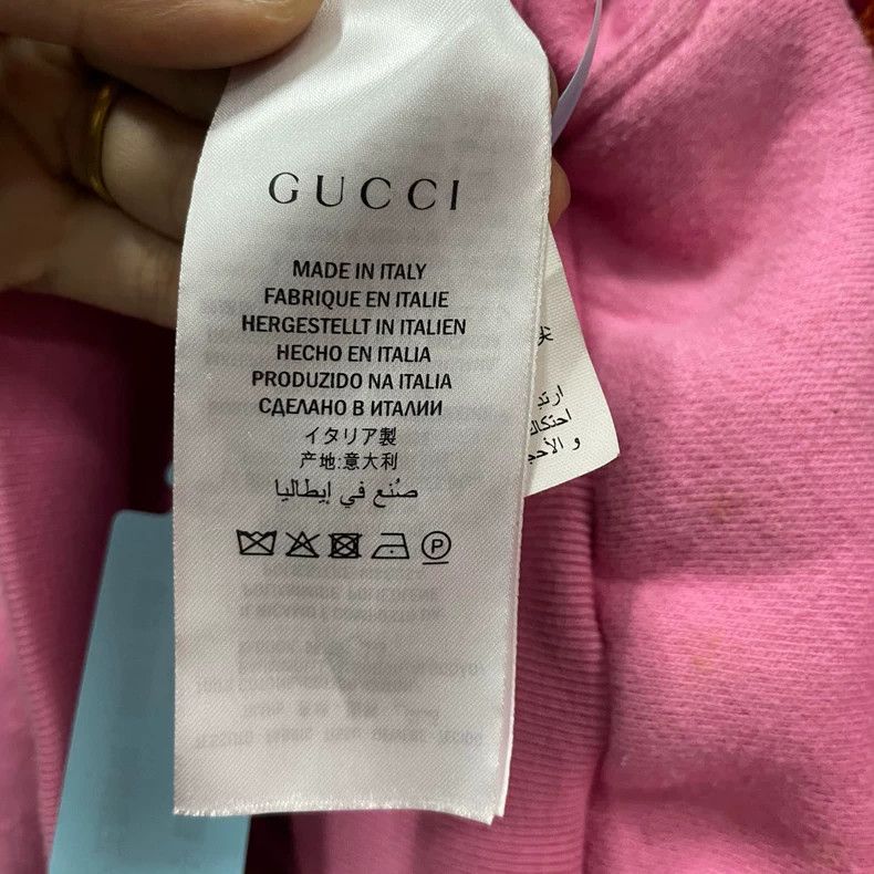 Gucci Gucci Pink Rainbow Planet Embroidered Hoodie 2502-Nextarrow Size US S / EU 44-46 / 1 - 7 Thumbnail