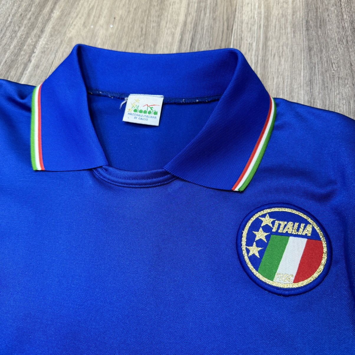 Diadora Italy World Cup 1990 longsleeves home shirt #15 Baggio Size US S / EU 44-46 / 1 - 3 Thumbnail