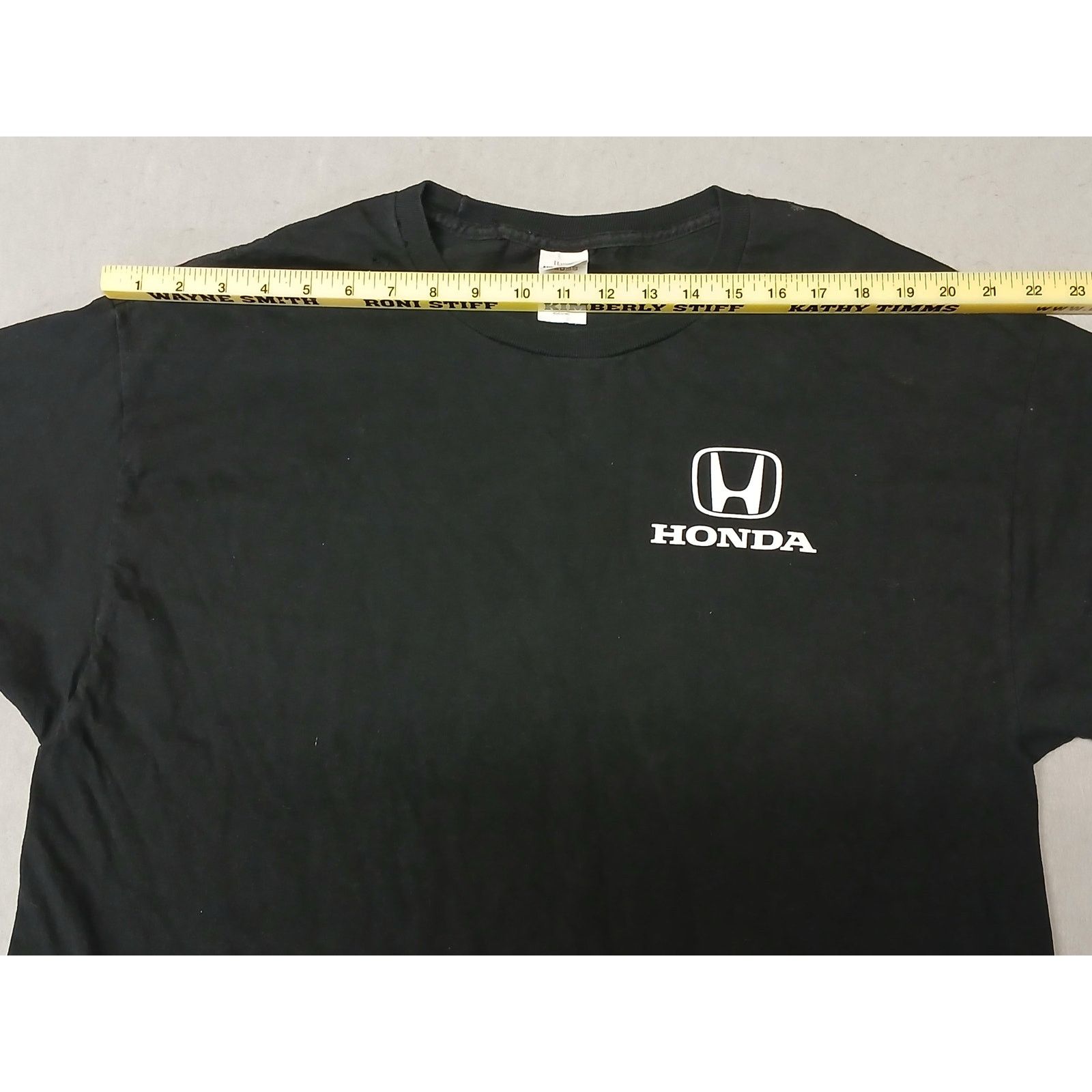 Hanes Hanes (XL) Black Honda Logo Short Sleeve Crew Neck Tee Shirt Size US XL / EU 56 / 4 - 4 Thumbnail