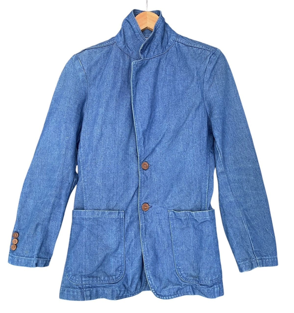 Vintage Vintage BOBSON Denim Blue Chore Jacket (M) Size US M / EU 48-50 / 2 - 1 Thumbnail