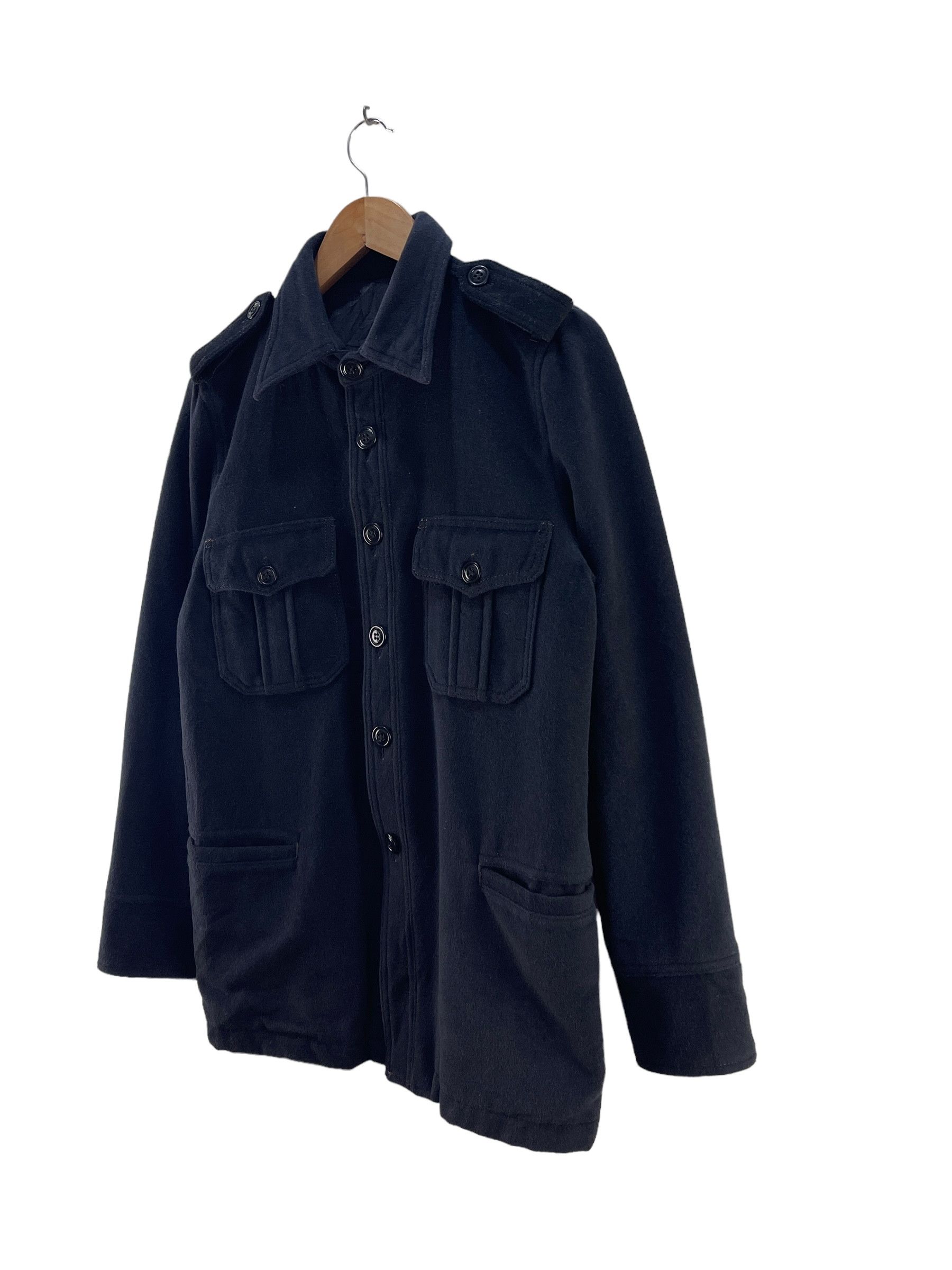 Blue Blue Japan Vintage Blue Blue Japan Wool Coat Jacket Size M / US 6-8 / IT 42-44 - 4 Thumbnail
