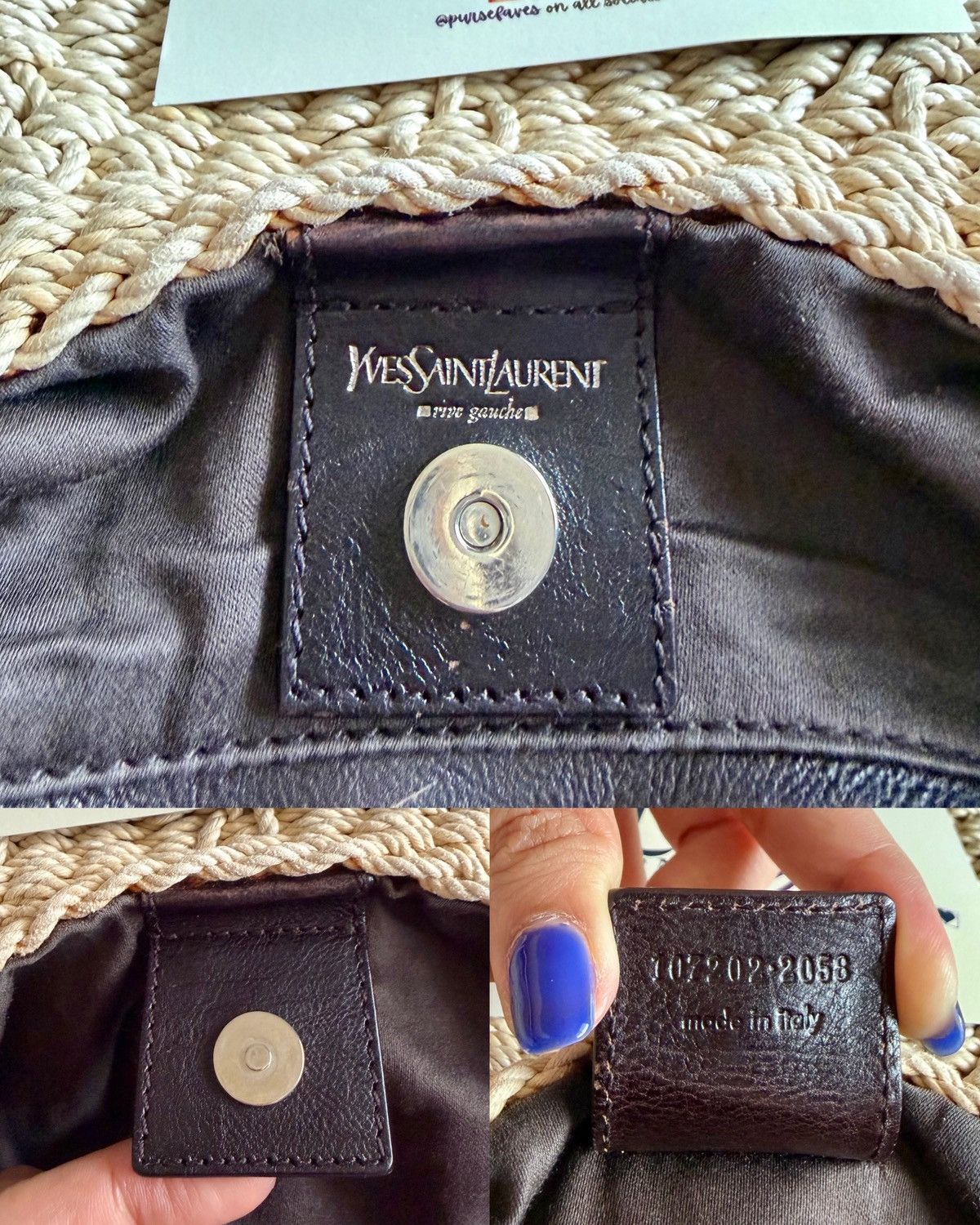 Yves Saint Laurent Yves Saint Laurent Mombasa Raffia Tom Ford Hobo Shoulder Bag Size ONE SIZE - 24 Thumbnail