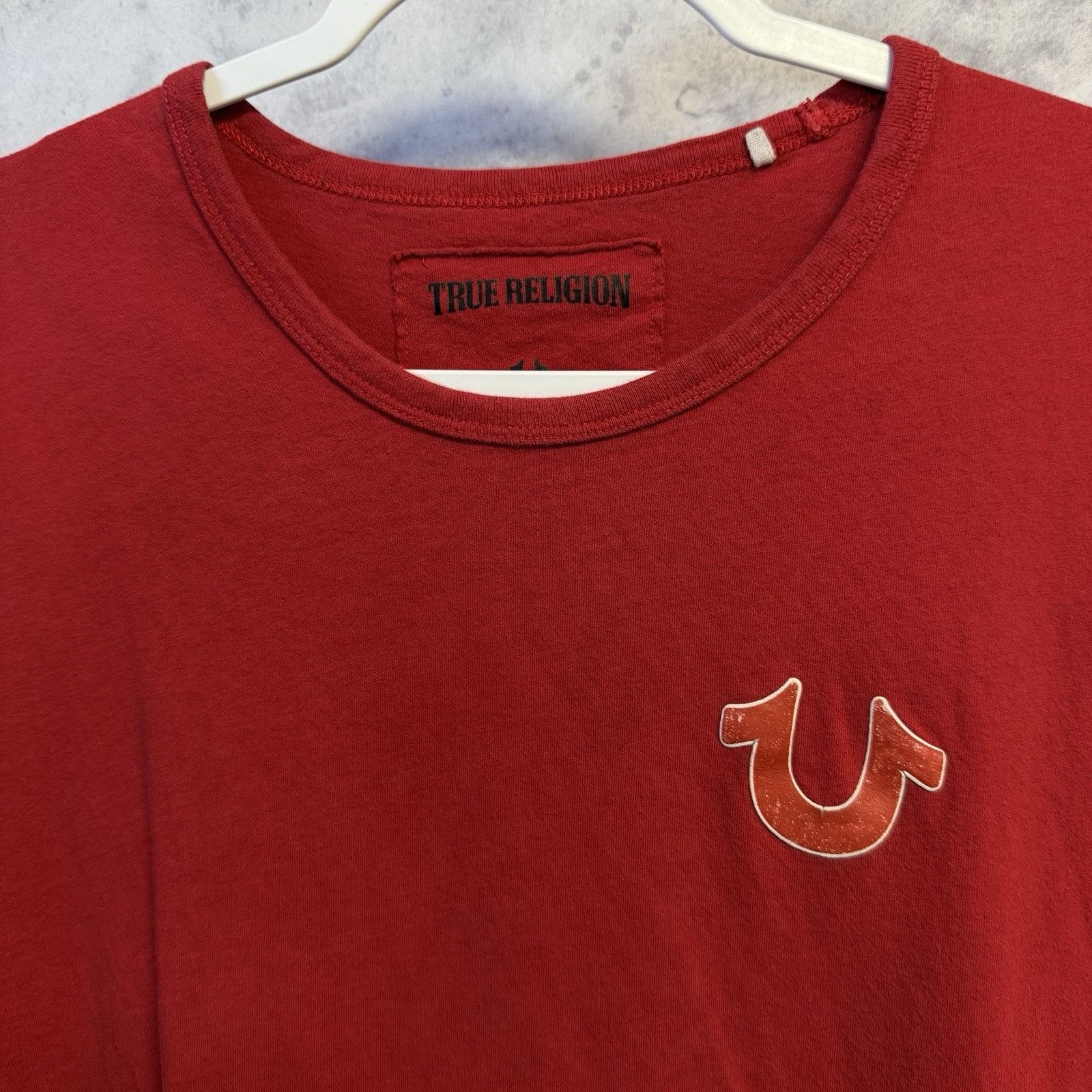 True Religion True Religion T Shirt Mens XL 21.5x27.5 Red Short Sleeve Size US XL / EU 56 / 4 - 3 Thumbnail