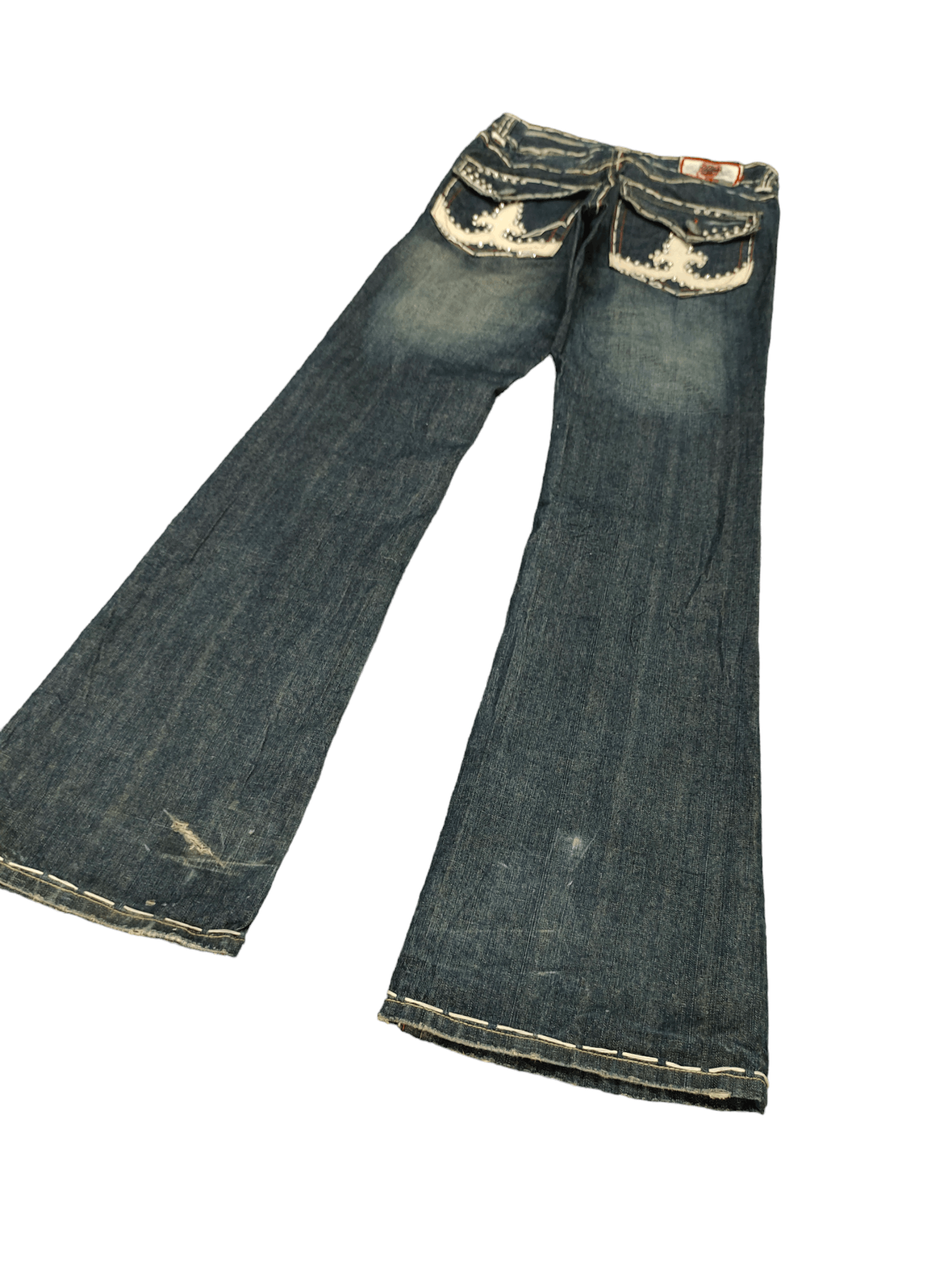 Le Grande Bleu (L.G.B.) Flare Jeans Laguna Beach Usa Boot Cut Y2k Affliction Style Size US 30 / EU 46 - 1 Thumbnail
