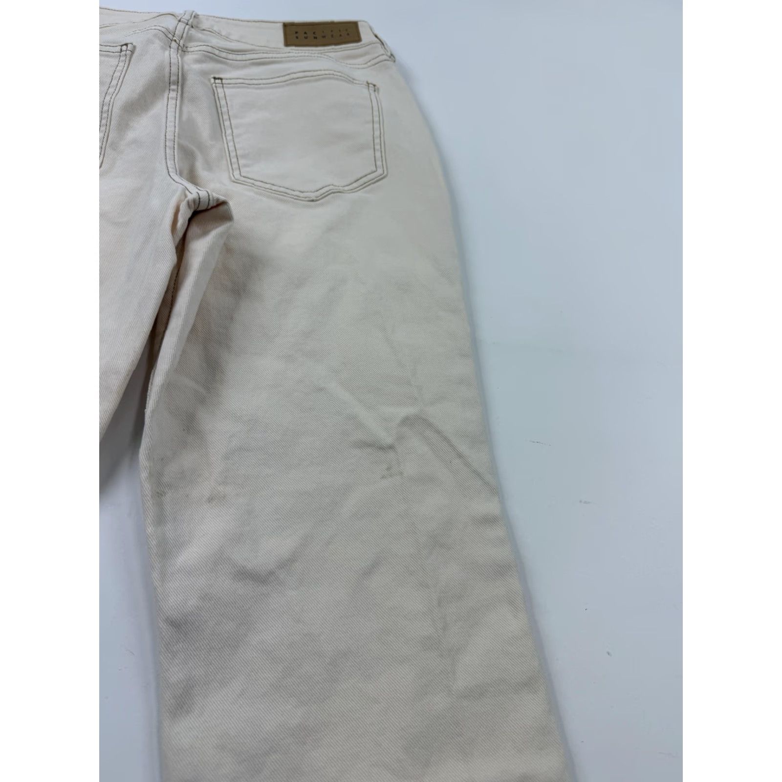 Pacsun PacSun Jeans Womens 26 White Light Wash Straight Leg Stretch Denim Casual Shirts? Size 26" / US 2 / IT 38 - 6 Thumbnail