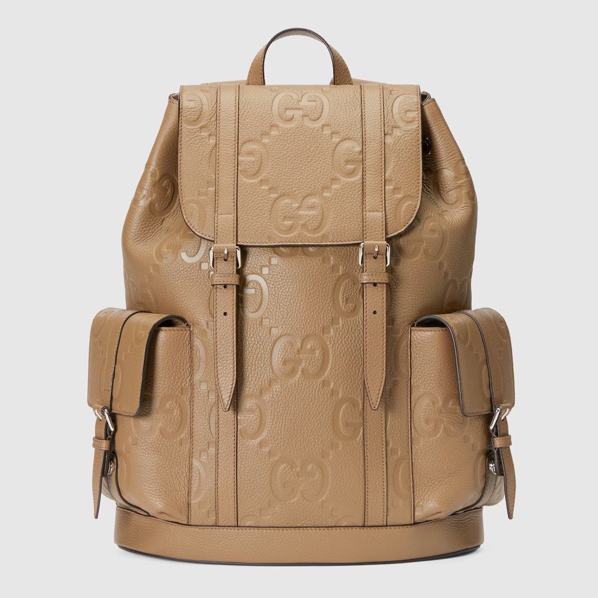 【GUCCI】 beige leather backpacks （関税送料込） GUCCI Printed Leather & Canvas Backpack | eBay