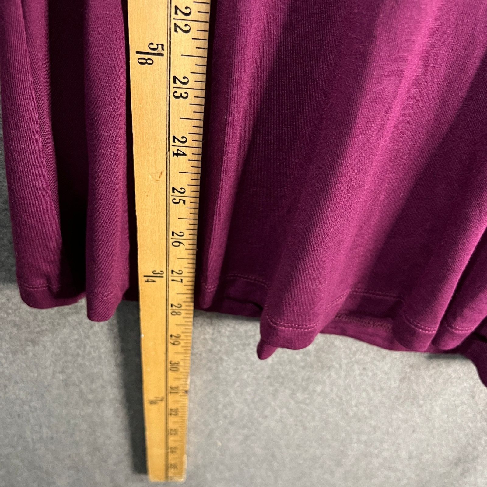 Other Susan Graver Lifestyle Spa Knit V-Neck Long Sleeve A-Line T Size S / US 4 / IT 40 - 5 Thumbnail