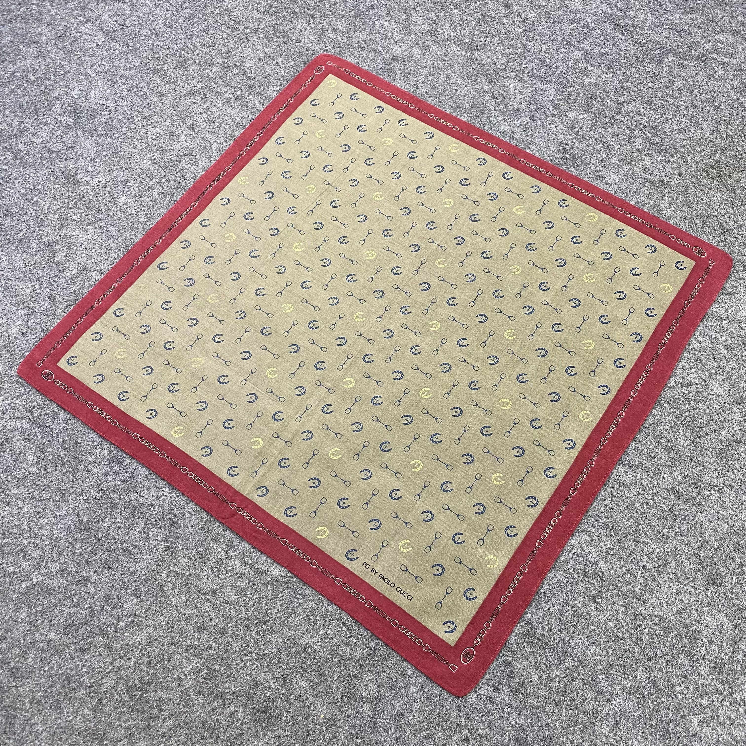 Paolo Gucci Paolo Gucci Handkerchief Neckerchief Bandana-B1706 Size ONE SIZE - 4 Thumbnail