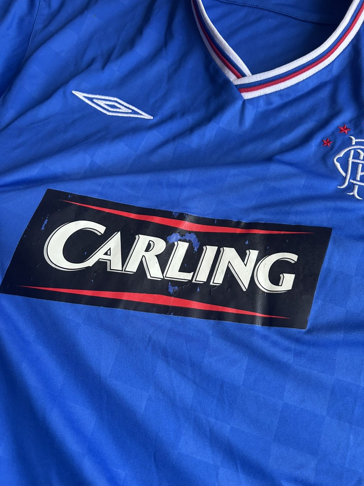 Umbro Umbro x Rangers Club Jersey 2009/10 Carling Sportswear Shirt Size US XXL / EU 58 / 5 - 7 Thumbnail