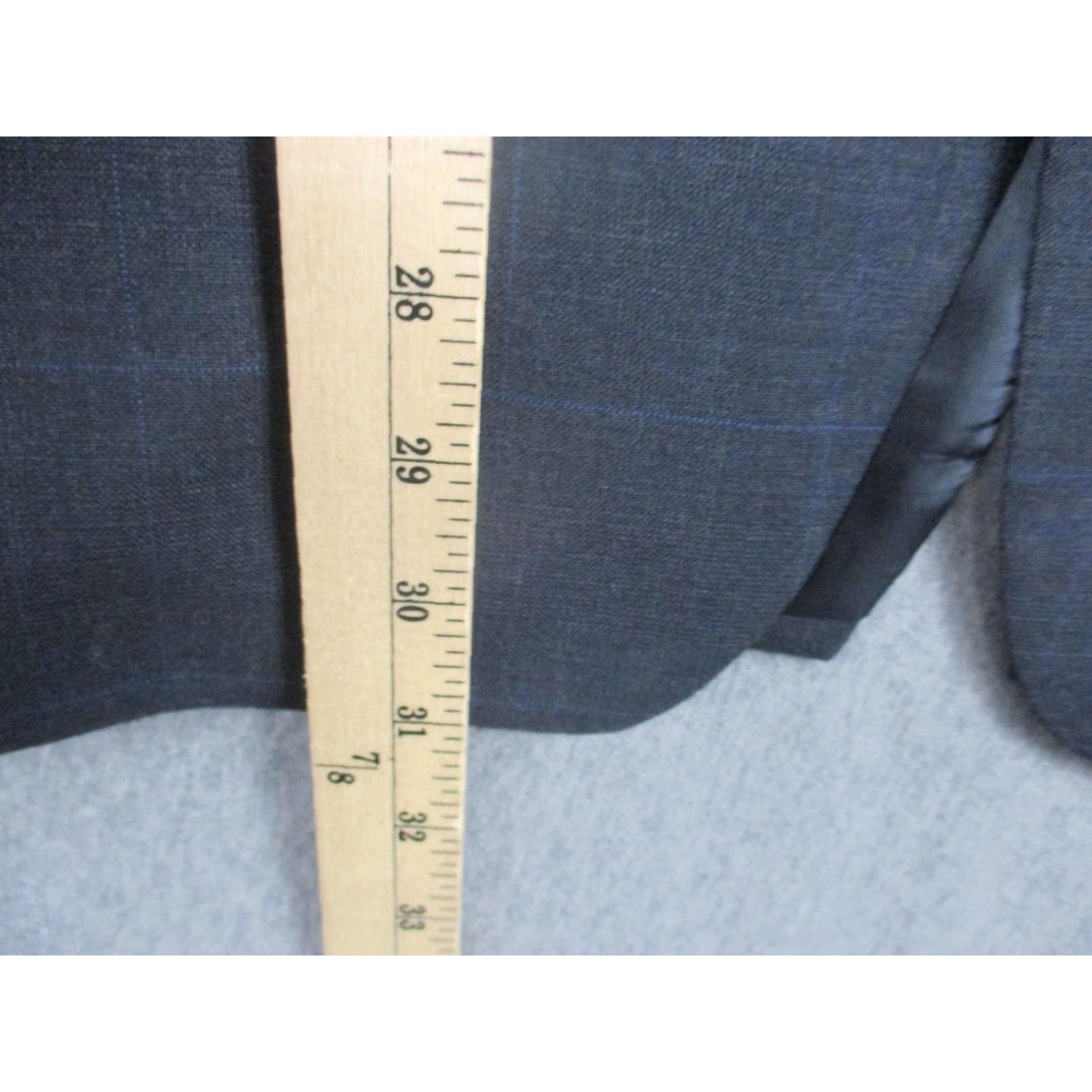 Ralph Lauren Lauren Ralph Lauren Blazer Mens 40R Gray Check Two Button Wool Sport Coat Jacket Size 40R - 3 Thumbnail