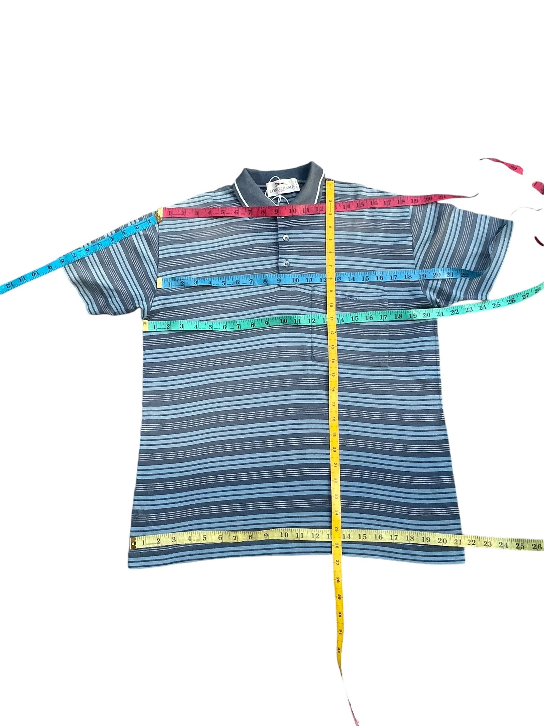 Designer × Longchamp Vintage Longchamp Polo Tshirt Faded Size US L / EU 52-54 / 3 - 9 Thumbnail
