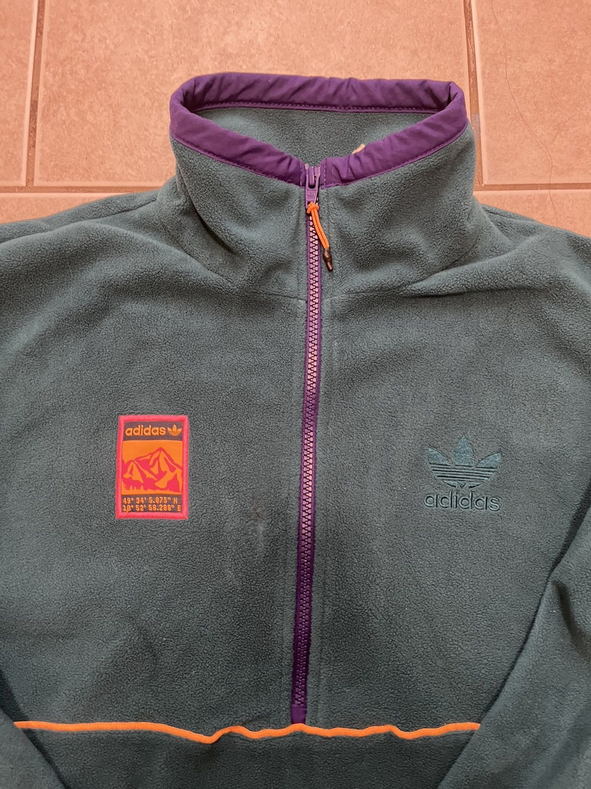 Adidas Turquoise adidas half zip Size US S / EU 44-46 / 1 - 2 Thumbnail