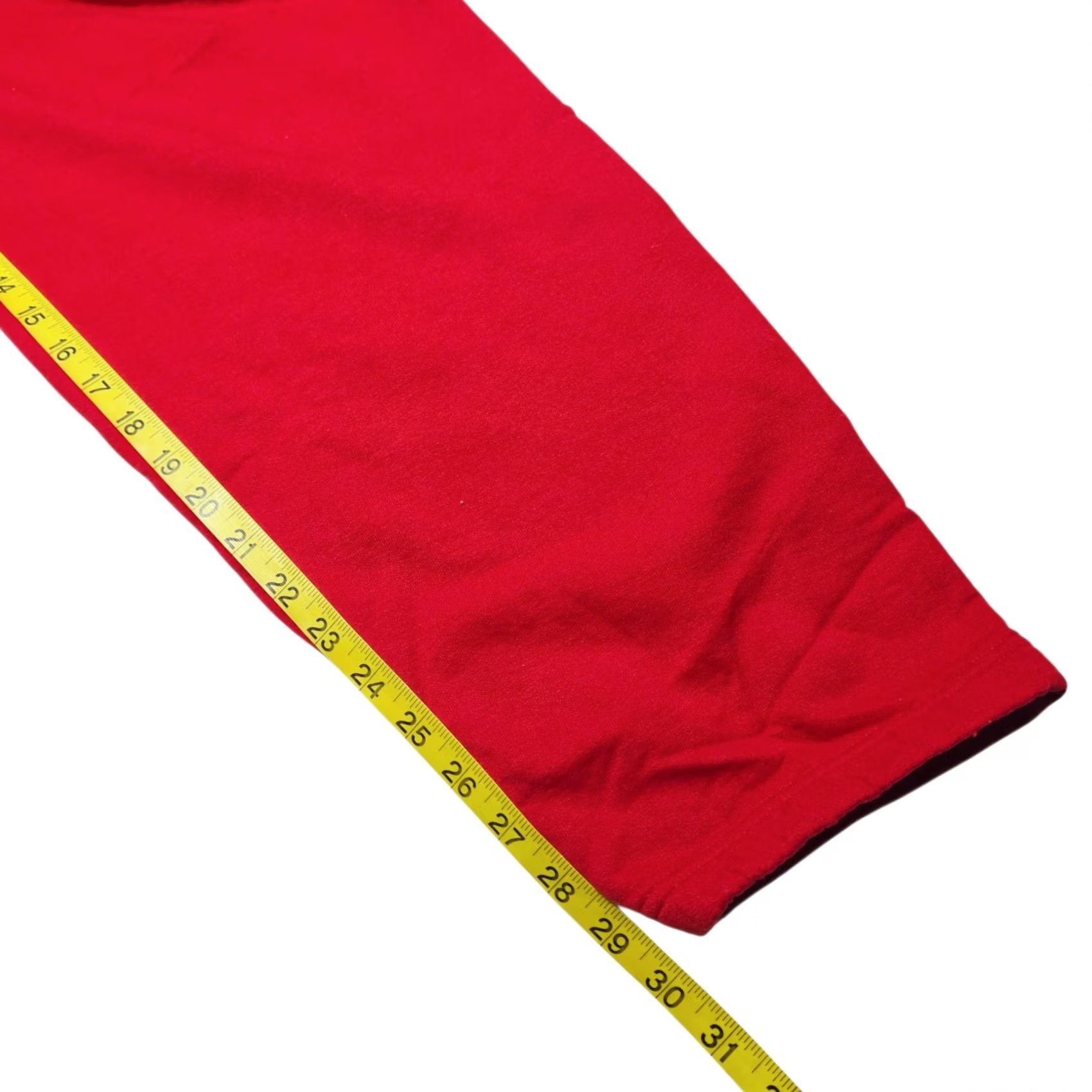 Fruit Of The Loom VINTAGE Fruit of the Loom Best Men's L Red Sweatpants Pockets Pant 90s Cotton Blend Fleece Sweatpants Regular Mens Size US 33 - 4 Thumbnail