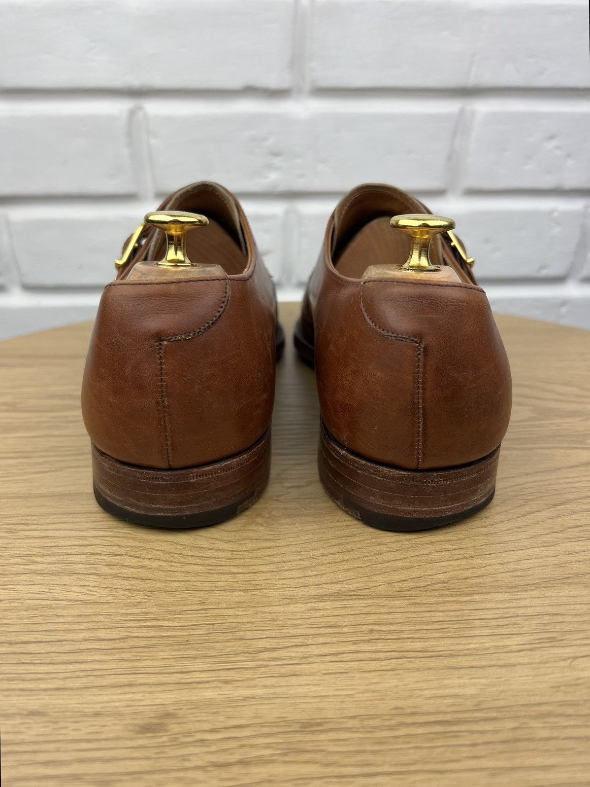 Cheaney CHEANEY Shoes Leather Monk Double Strap Brown Men’s Size US 9.5 / EU 42-43 - 9 Thumbnail