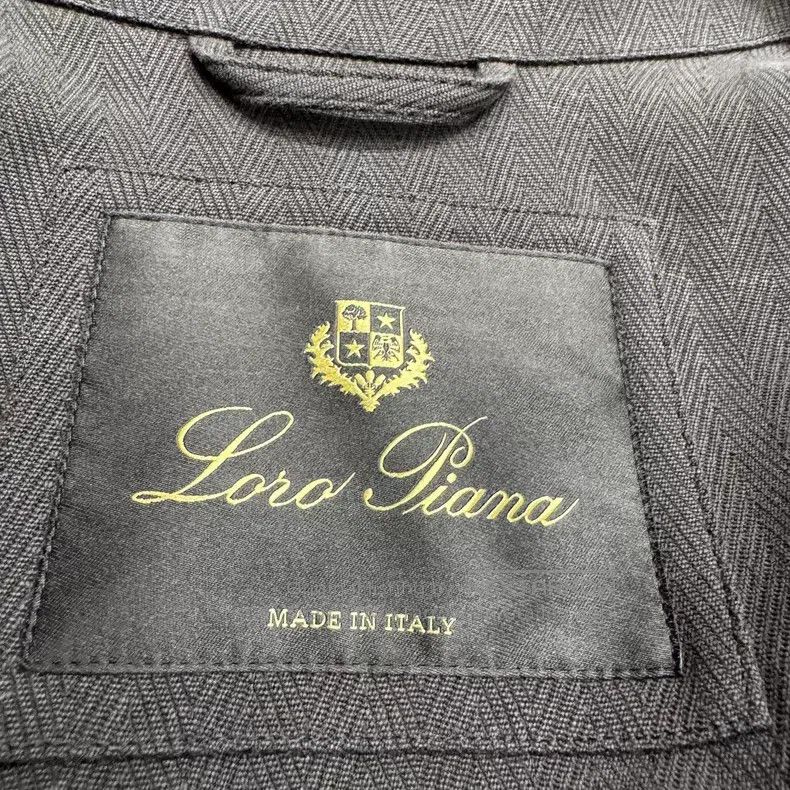 Loro Piana Loro Piana Thick dark teak-colored linen jacket Size US M / EU 48-50 / 2 - 3 Thumbnail