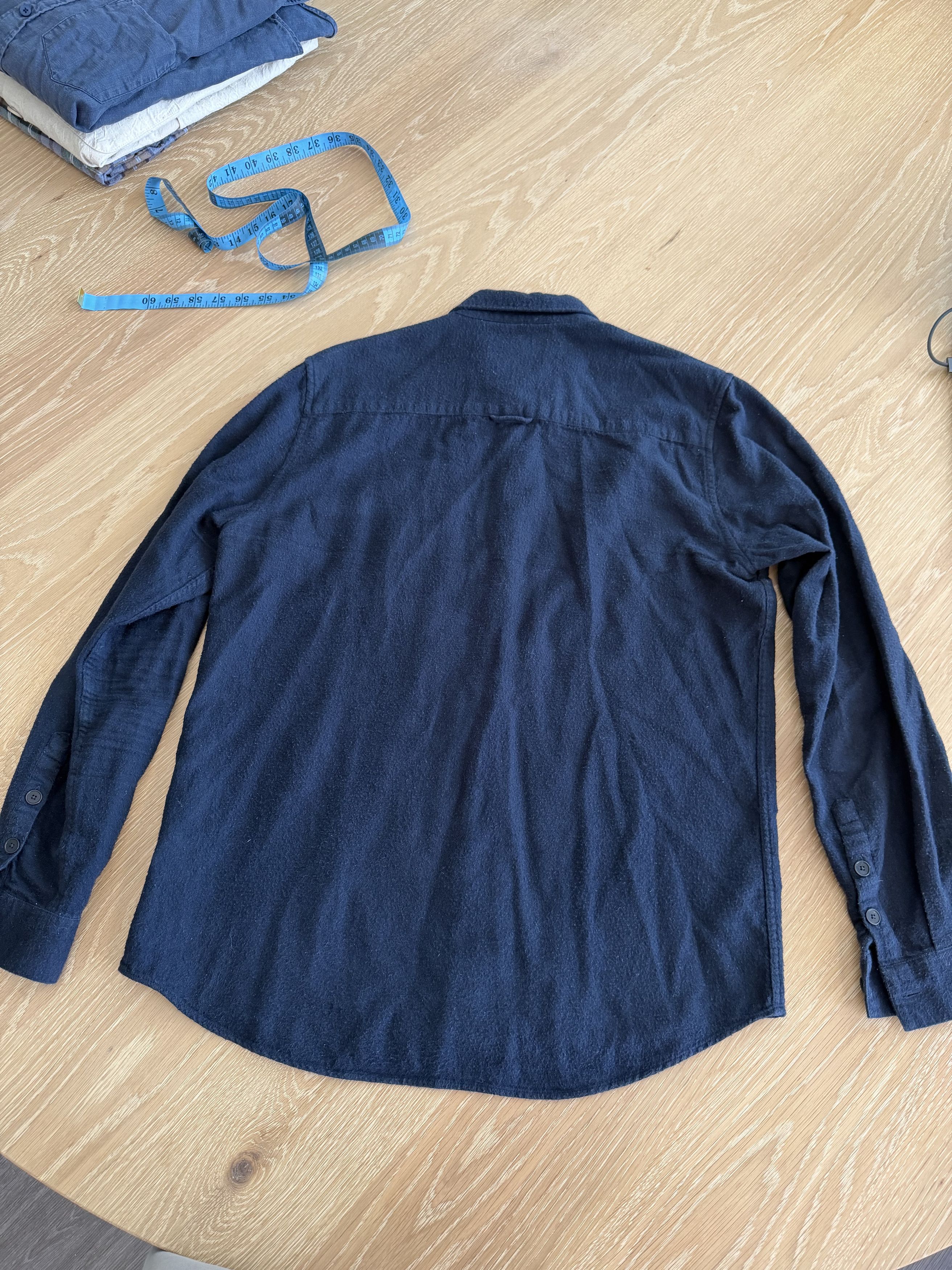 Folk Folk Navy Felt Shirt Size US M / EU 48-50 / 2 - 2 Thumbnail