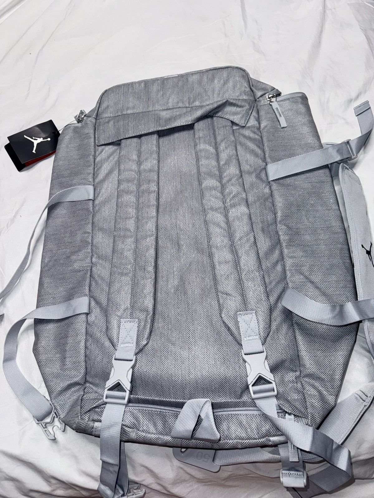 Jordan Brand Jordan Herringbone Backpack Duffel Bag 806369-012 NWT Size 46 - 2 Thumbnail
