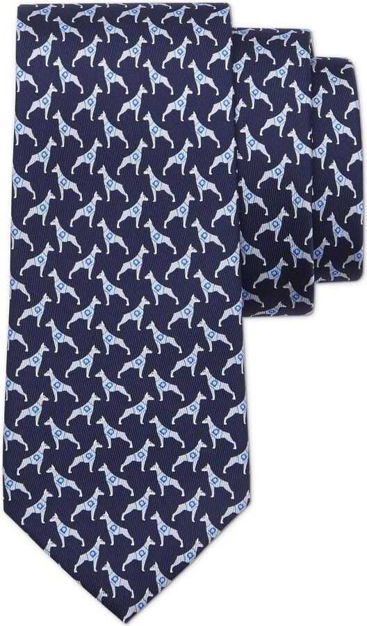 Salvatore Ferragamo o1s1rm1024 Size: OS / Silk Tie in Blue Size ONE SIZE - 3 Thumbnail