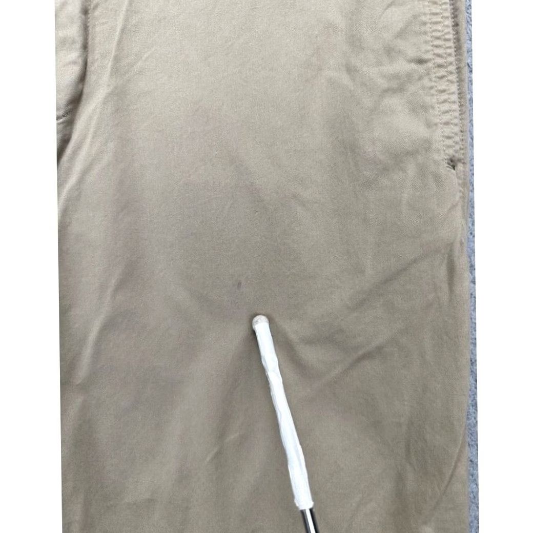Lacoste Lacoste Khaki Pants Mens 46 Tan Chino Straight Leg Flat Front Pockets Casual Preppy Size US 30 / EU 46 - 6 Thumbnail