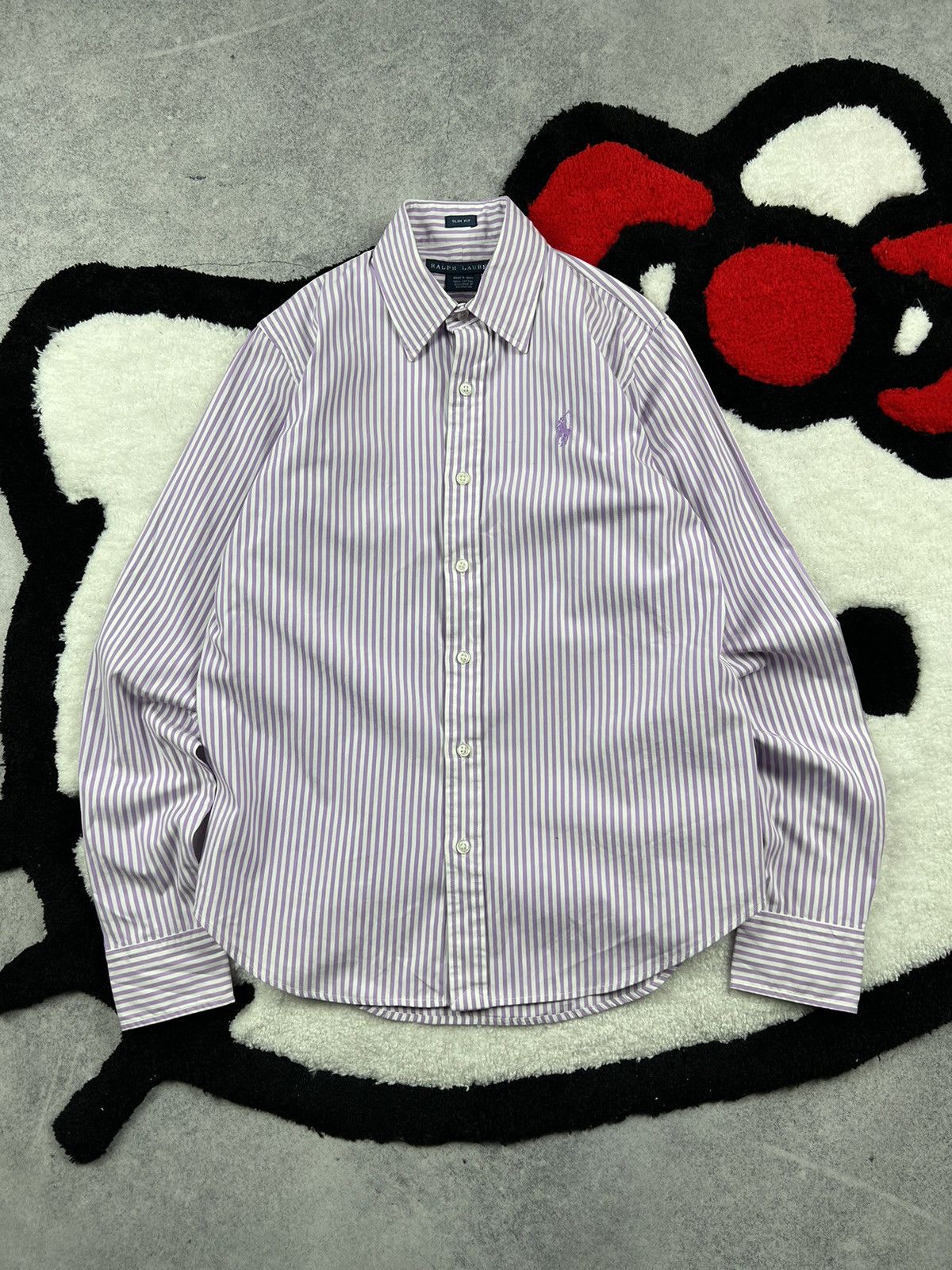 Ralph Lauren Vintage Polo Ralph Lauren Purple Distressed Women’s Shirt Size S / US 4 / IT 40 - 1 Thumbnail