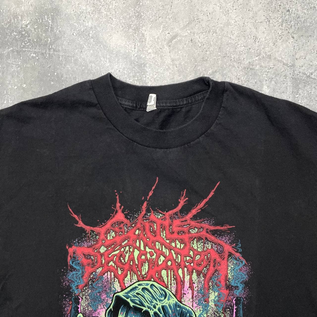 Band Tees Plagueborne Death Metal Band T Shirt Black Size S/M Size US S / EU 44-46 / 1 - 5 Thumbnail