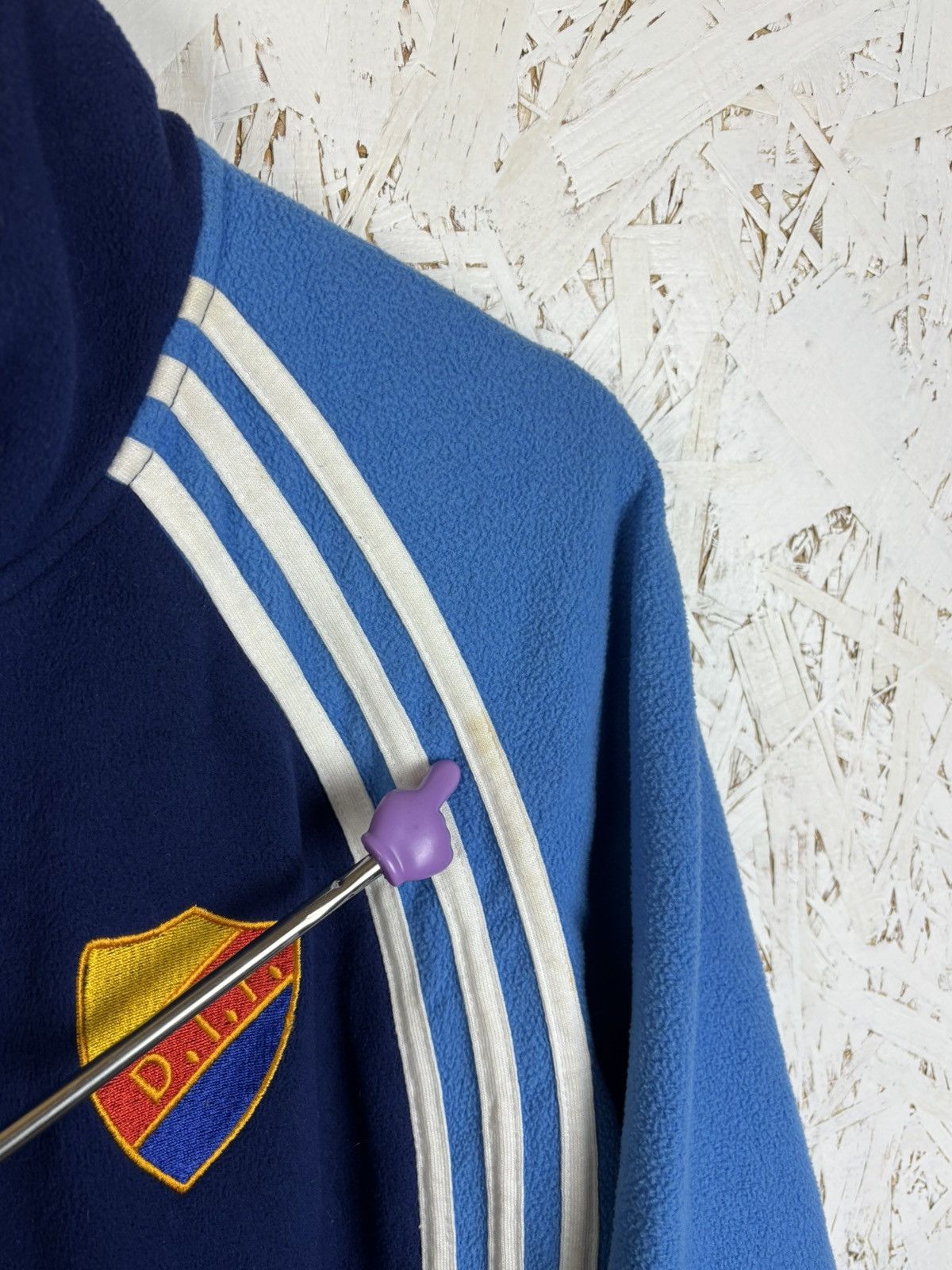 Adidas 00s Adidas Djurgardens IF 2000/01 DIF Half Zip Fleece Blue L Size US L / EU 52-54 / 3 - 4 Thumbnail