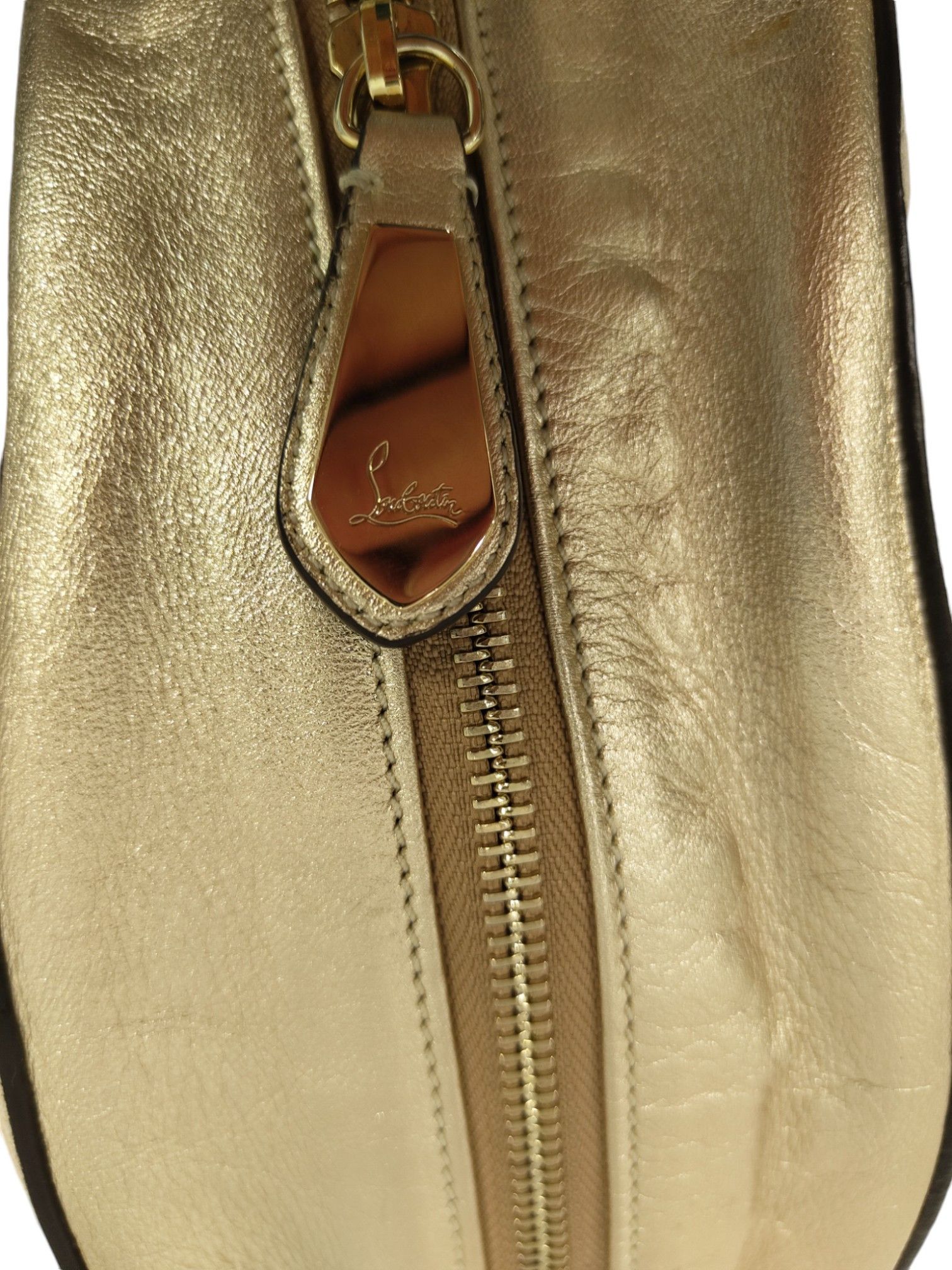 Christian Louboutin Gold Panettone Spiked Bowler Bag Size ONE SIZE - 7 Thumbnail