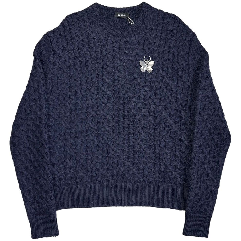 Raf Simons Fine Open Knitted Honey Stitch Jumper Size US XS / EU 42 / 0 - 3 Thumbnail
