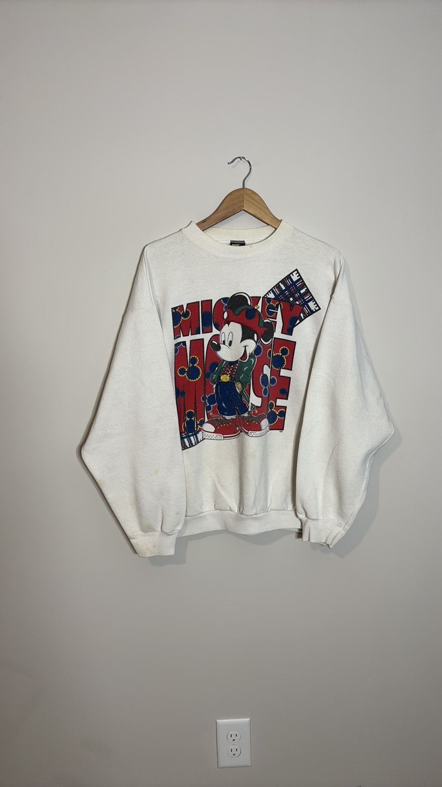 Disney × Vintage Vintage Disney Mickey Mouse Crewneck Size US XL / EU 56 / 4 - 1 Thumbnail