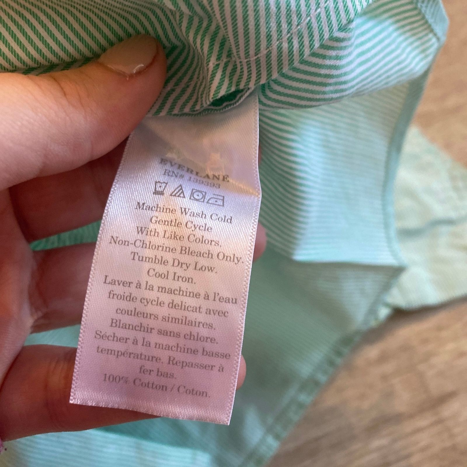 Everlane NWT Everlane The Silky Cotton Relaxed Shirt Striped Size 12 Size XXS / US 00 / IT 34 - 5 Thumbnail